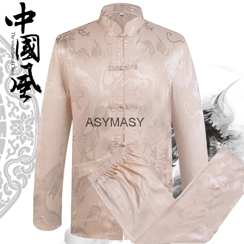new-year-chinese-traditiona-men-tang-suit-sets-long-sleeve-shirt-pants-dragon-kung-fu-suit-high-quality-silk-wu-shu-tai-chi-sets