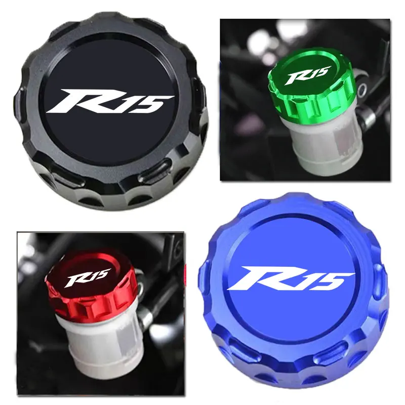 r15 For Yamaha YZF R15 V2 V3 ABS Motorcycle CNC accessories Rear brake Fluid Cylinder Master Reservoir Cover Cap