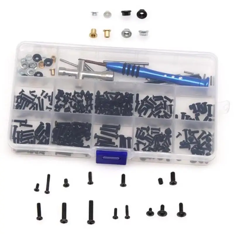 1Set For WLtoys 144010 144001 144002 124016 124017 124018 124019 RC Car Parts Metal Upgrade Retrofit Screw Tool Box-New
