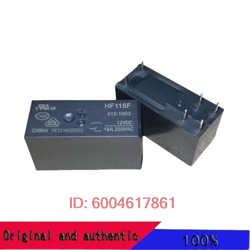 5PCS 100% New original JQX HF115F-005-012-024-1HS3 HF115F-005-1HS3 HF115F-012-1HS3 HF115F-024-1HS3  5VDC 12VDC 24VDC RELAY 6PIN