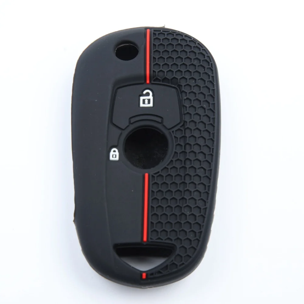 Nuevo estilo para Opel Vauxhall Astra K Corsa E Mokka X. Funda de silicona para llave de coche 2015-2019, cubierta protectora para llavero, reemplazo de llavero