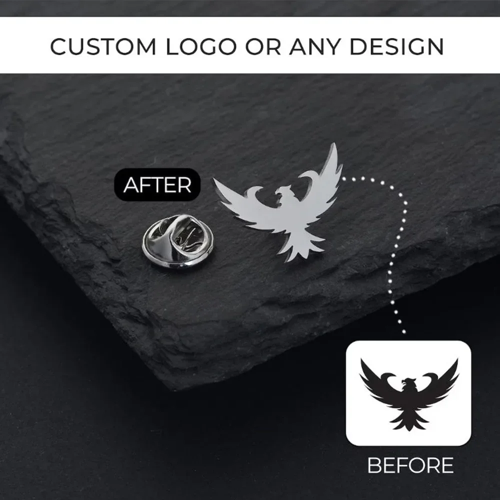 Custom wholesale brooches, wholesale discounts available, custom logo brooches, company badges, personalized brooches