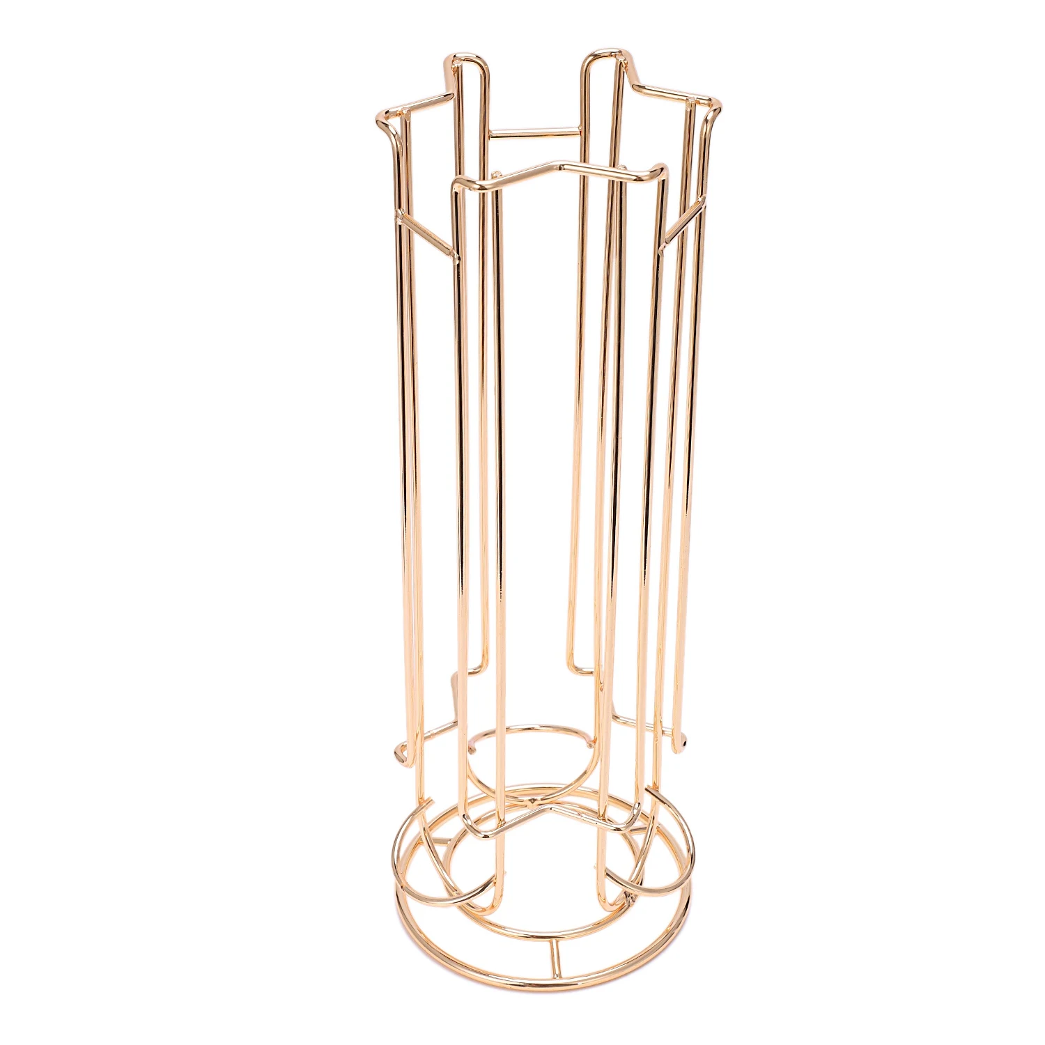 Oasiswj حامل كبسولة القهوة المعدنية الحديد الكروم تصفيح حامل القهوة كبسولة تخزين الرف ل 18 قطعة دولتشي غوستو كبسولة TQ #5