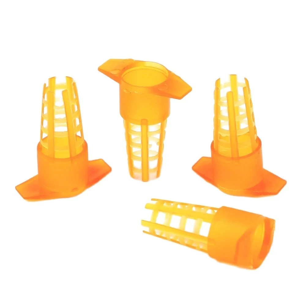 50 Pcs King Cells Plastic Bee Queen Cages Cell Cover Cap Protective Cellular Tool Beekeeping Supplies Beekeeping Tools