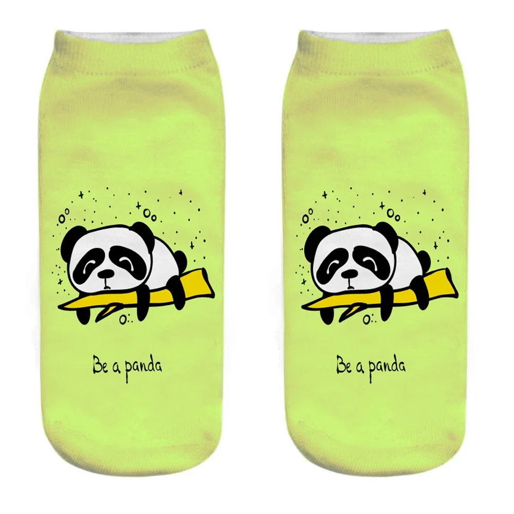 Cute 3D Printed Panda Socks Women Men Unique Colorful Designs Creative Interesting Gifts For Boys Girls Christmas Birthday