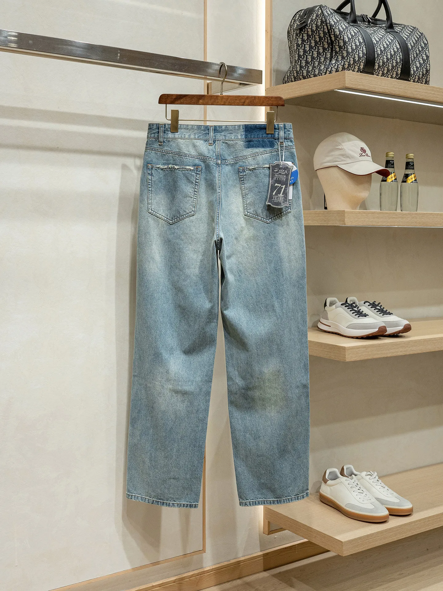 

"Turkish Fabric" Ma & Fashion, Cotton Denim Loose Straight Jeans