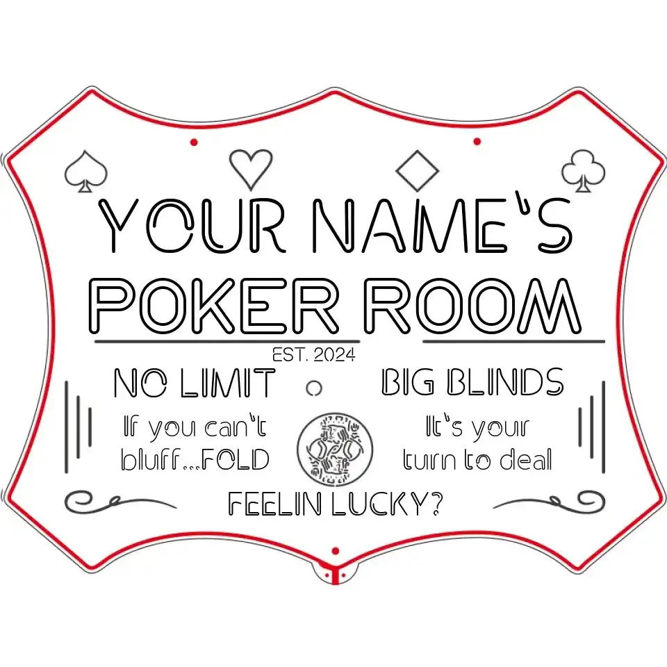 Personalized Your Name Poker Room Casino RGB Dynamic Glam LED Sign st06-fnd-pd1-tm