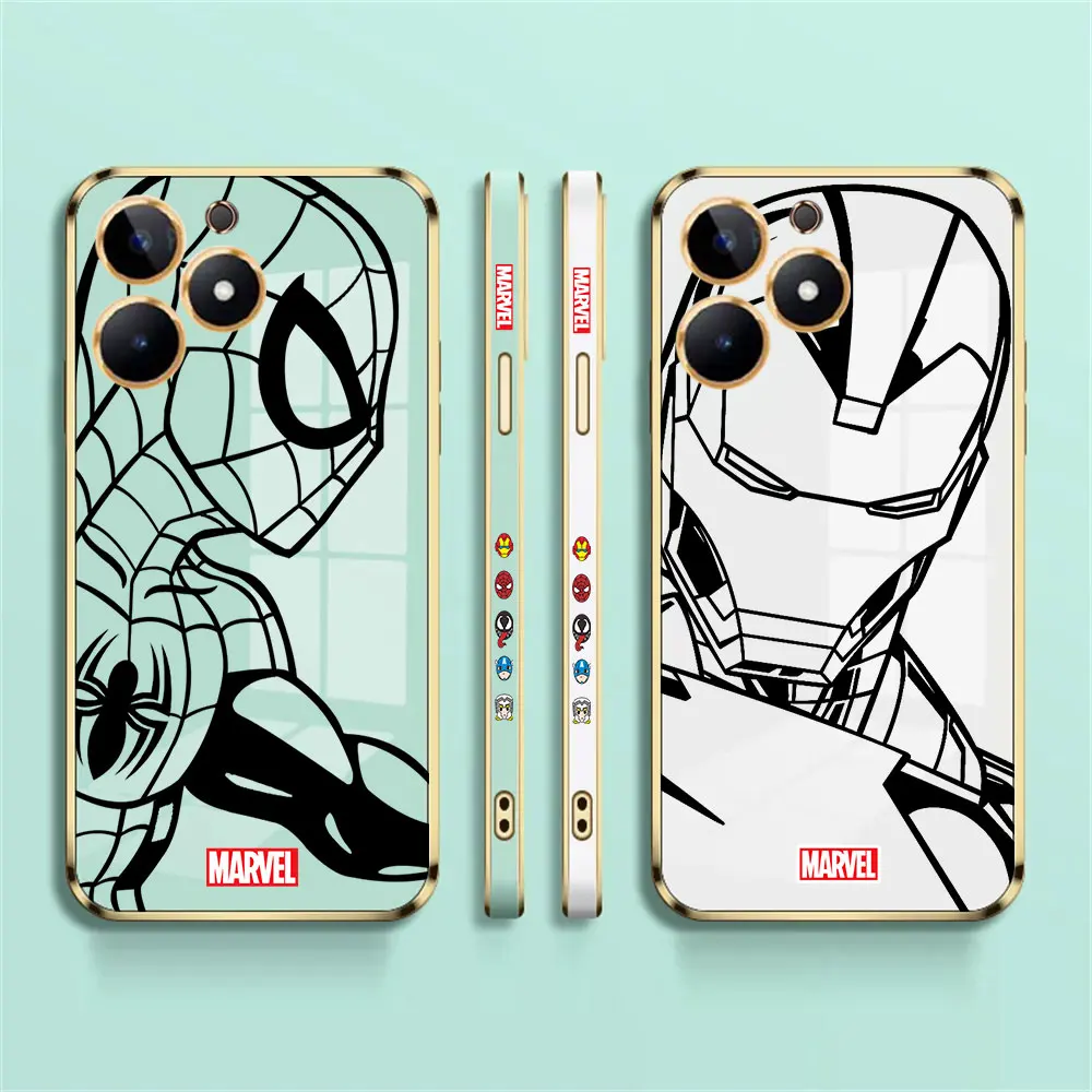 Marvel Spider Man Iron Man Phone Case For infinix Tecno Spark 10 8 7 6 6GO GO2022 Pova 8 4 3 Neo 2 Camon 20 19 18 Pro Cover Case