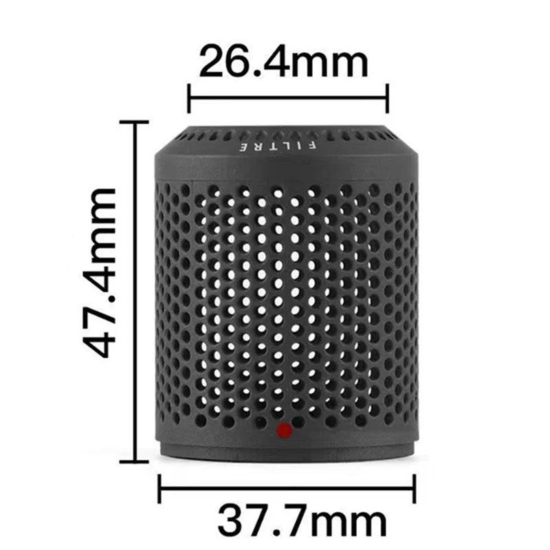 غطاء فلتر خارجي مقاوم للغبار ، مناسب لمجفف شعر دايسون ، HD01 ، HD03 ، HD08 ، ملحقات مكنسة كهربائية ، حمراء