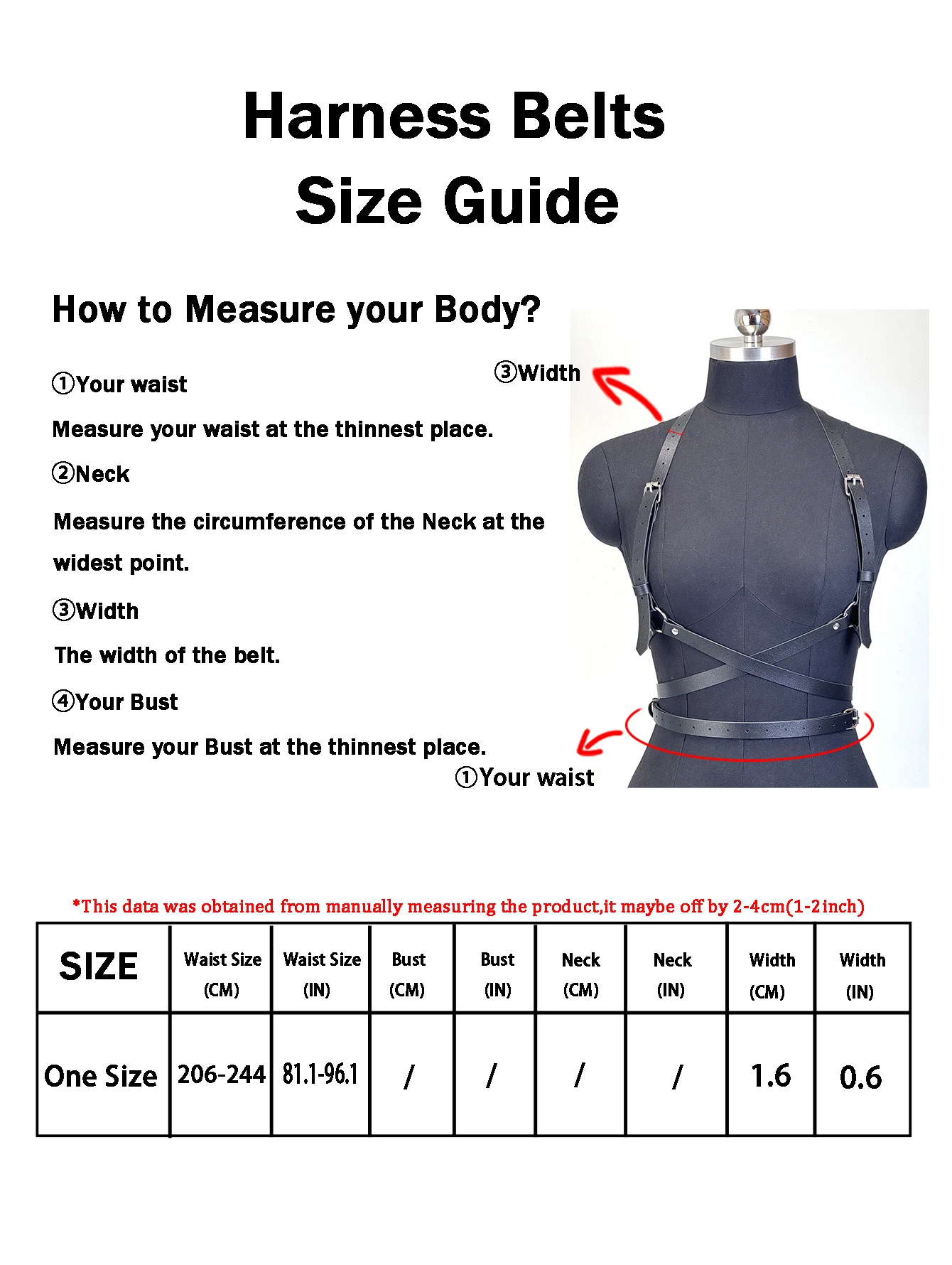 Frauen PU Leder Taille Gürtel Trend Punk Gürtel Mode Weibliche Street Style Dekoration Körper Kette Gürtel Gothic Kleidung Zubehör – Detail 7