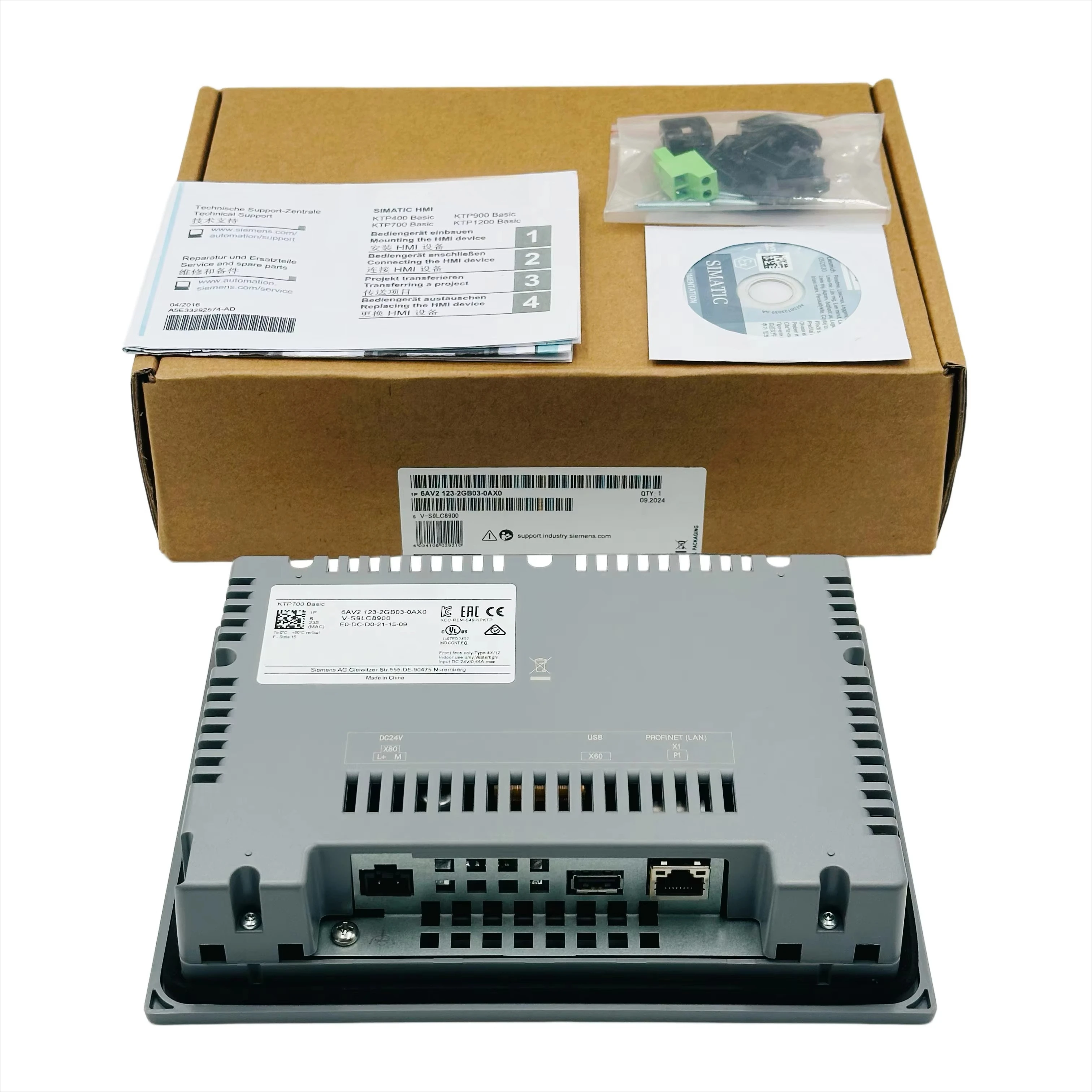 New Original PLC Module Stock 6AV2123-2GB03-0AX0 6AV2 123-2GB03-0AX0 Screen Display Control Touch Human Machine Interfaces