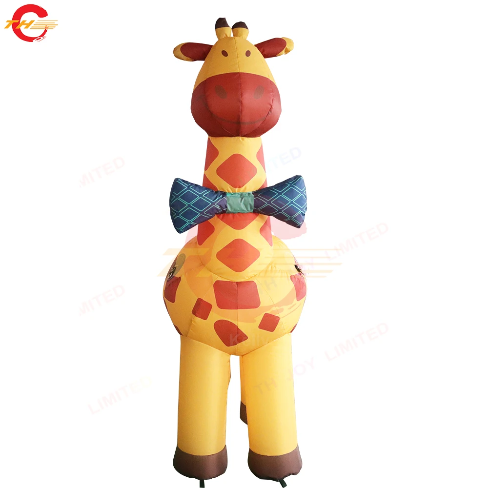 Free Shipping 6m Outdoor Decoration Cartoon Inflatable Big Giraffe Model Commercial Inflatable Giraffe Cartoon for Sale