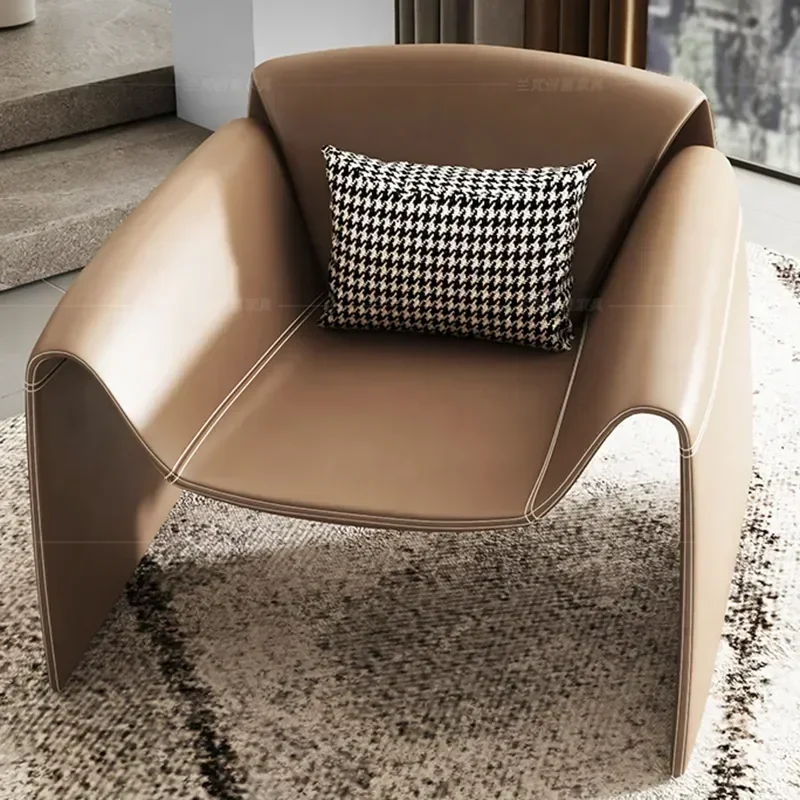 

Individual Dinette Accent Chairs Living Brown Sofa Comfortable Chair Italian Chaises Mid Century Moder