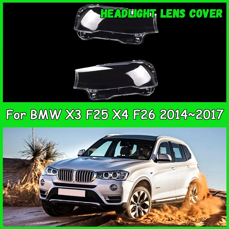 

For BMW X3 F25 X4 F26 2014 2015 2016 2017 Car Headlight Cover Headlamp Shade dust cover for headlights car accessories automobil
