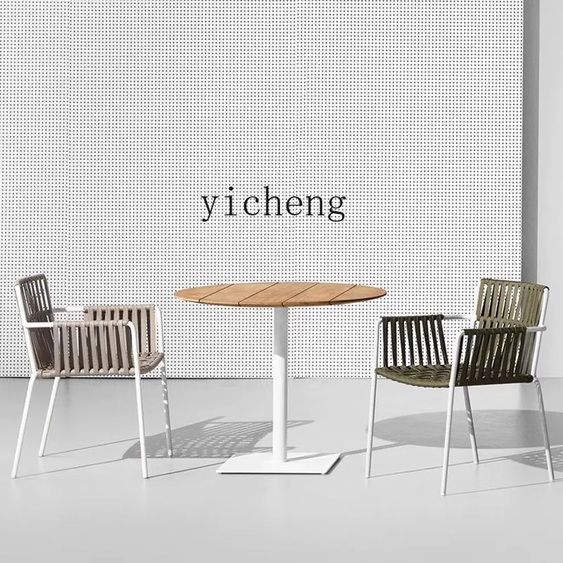 Outdoor Table and Chairs Courtyard Outdoor Rattan Chairs Waterproof Sunscreen casual Balcony Table and Chairs