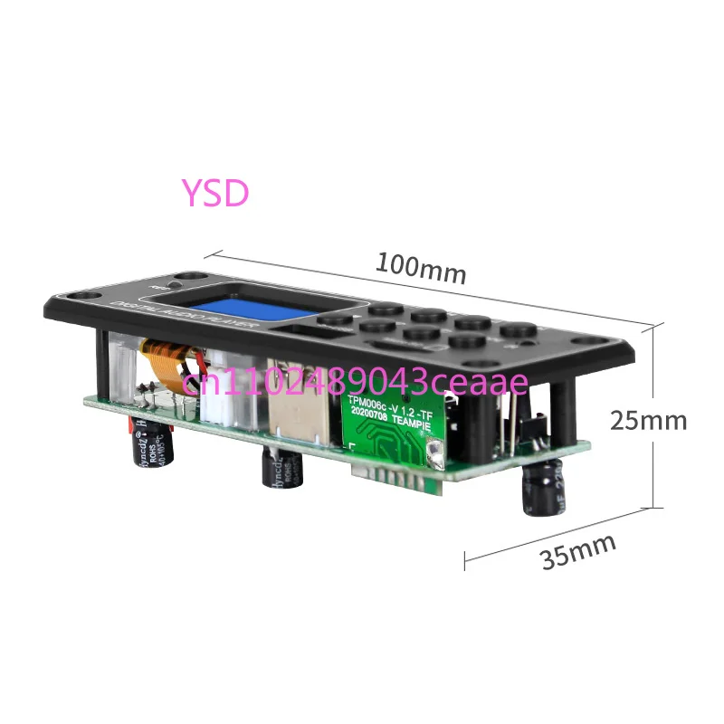 TPM006C Digital MP3 Decoder Board Bluetooth USB TF FM AUX Lossless Audio Player Module Dot Matrix LCD with Remote Control