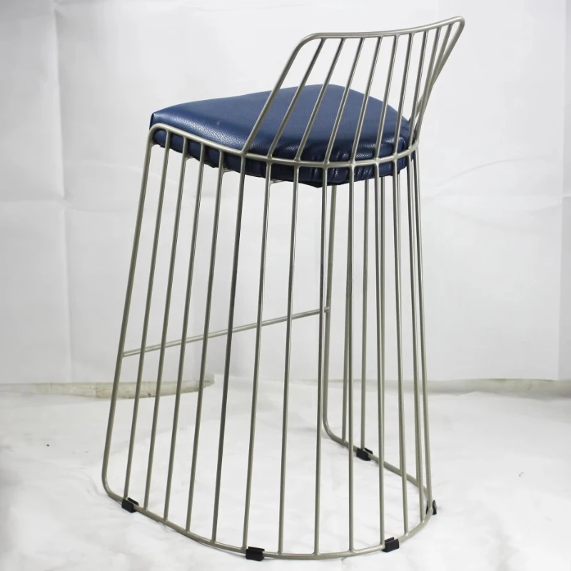 

Modern luxury wire bar stool simple style steel cabinet bar chair outdoor hotel living room high dining room