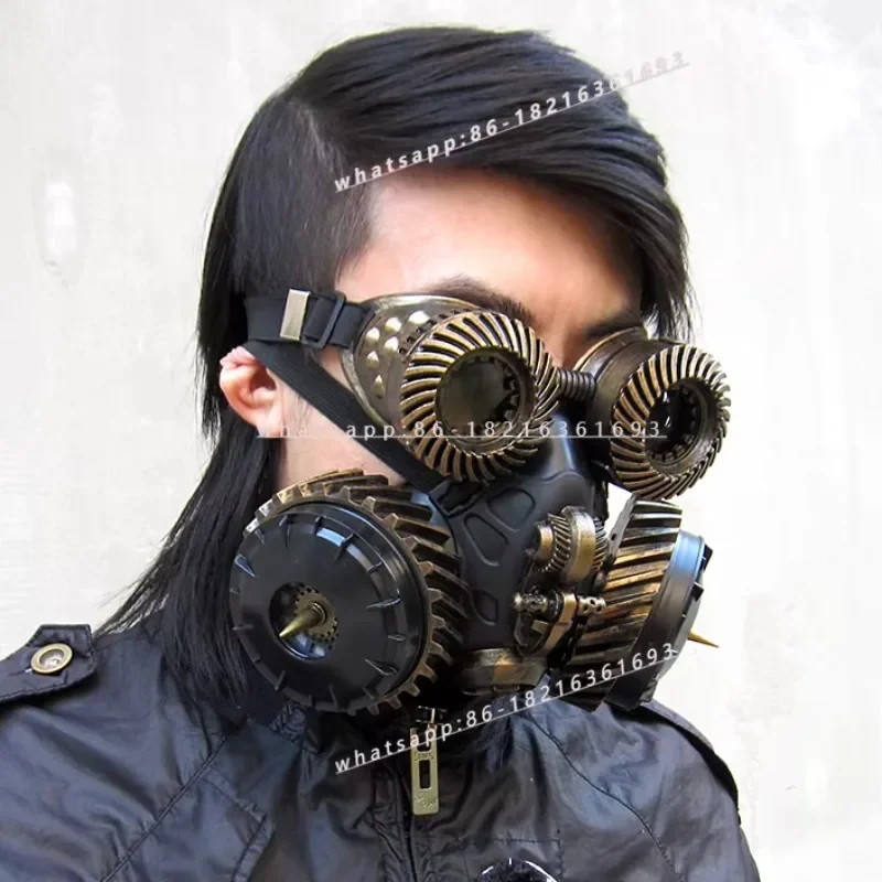 2026NEW Steampunk Mask Gas Mask Mechanical Props