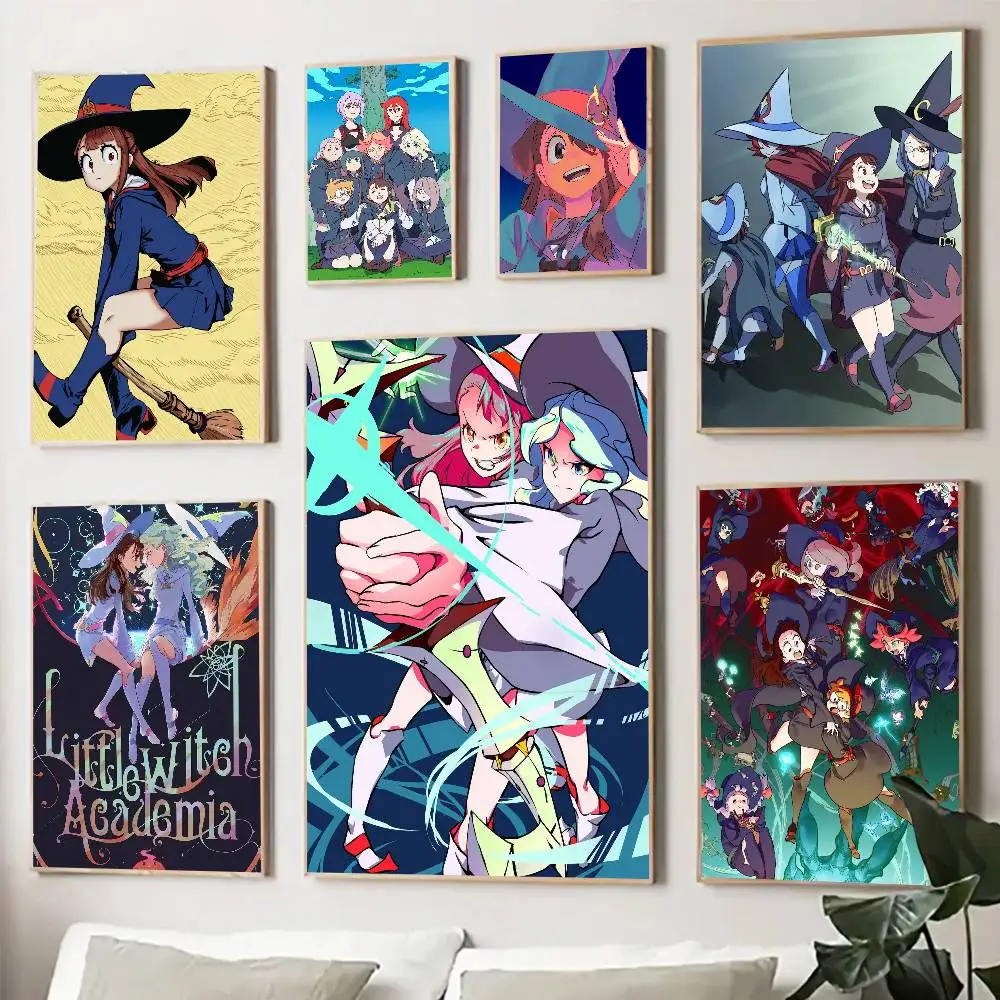 Anime L-Little W-Witch Academias Posters Living Room Bar Cafe Quality Canvas Vintage Style Comics Painting Art Home Wall Decor