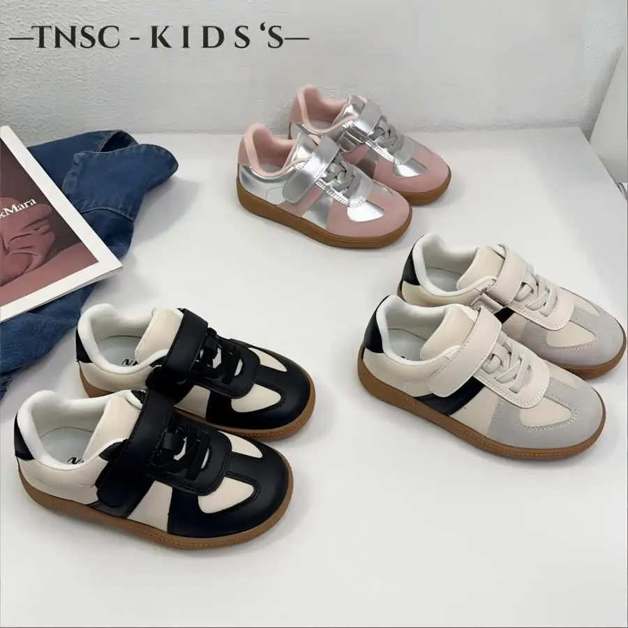 Children Casual Sports Shoes New Black Soft Bottom Girls Boys Sneakers Autumn Winter Fashion Pink Middle Large Children Shoes