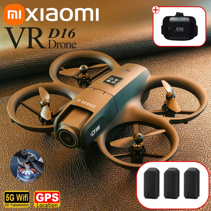 

Xiaomi D16 GPS БПЛА 8K Воздушный HD Профессиональный вертолет с двумя камерами Оптическое позиционирование потока Тип предотвращения Бесщеточный двигатель Дрон