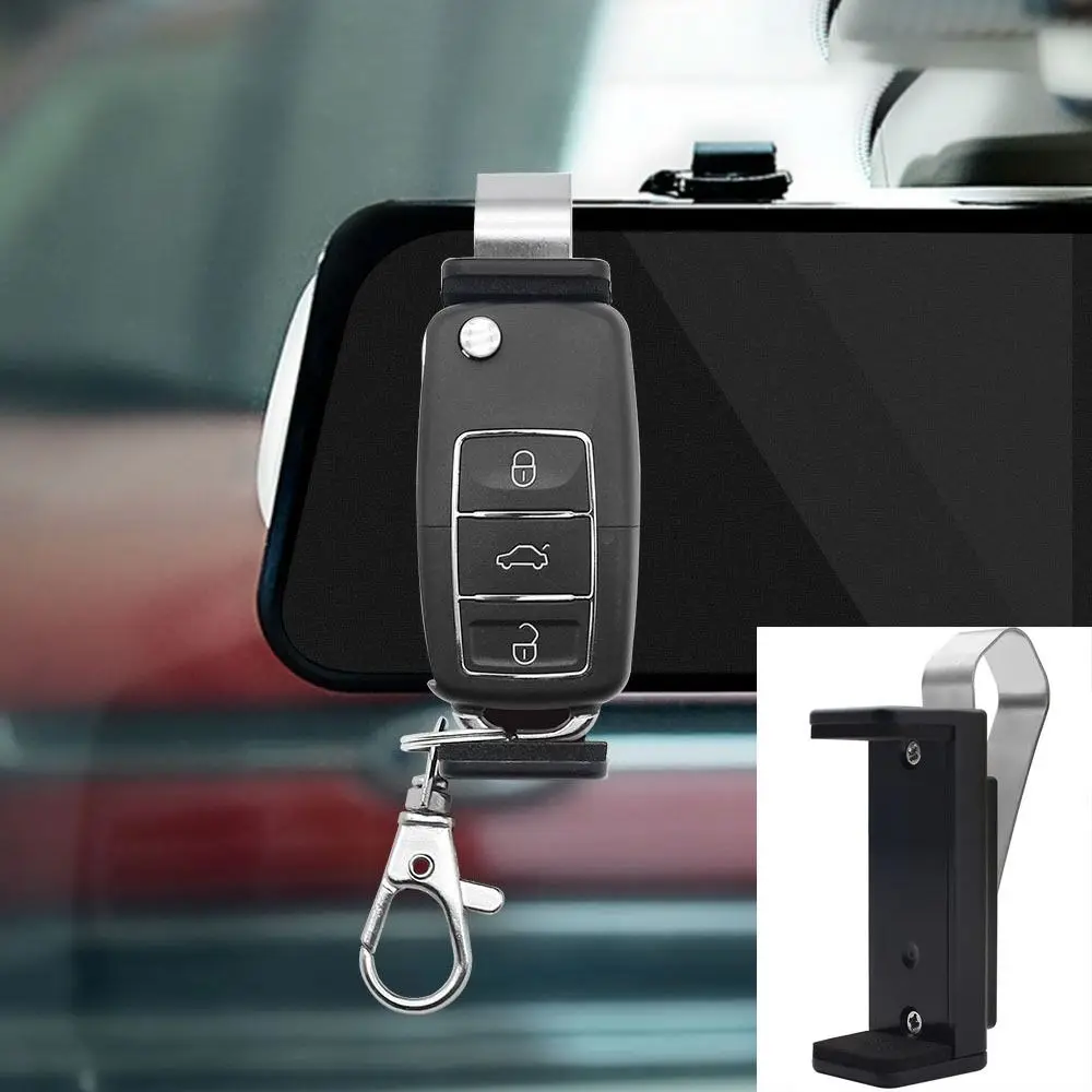 

Adjustable Car key Clip New Black ABS Sun Visor Clip 45-67mm Remote Control Holder Universal