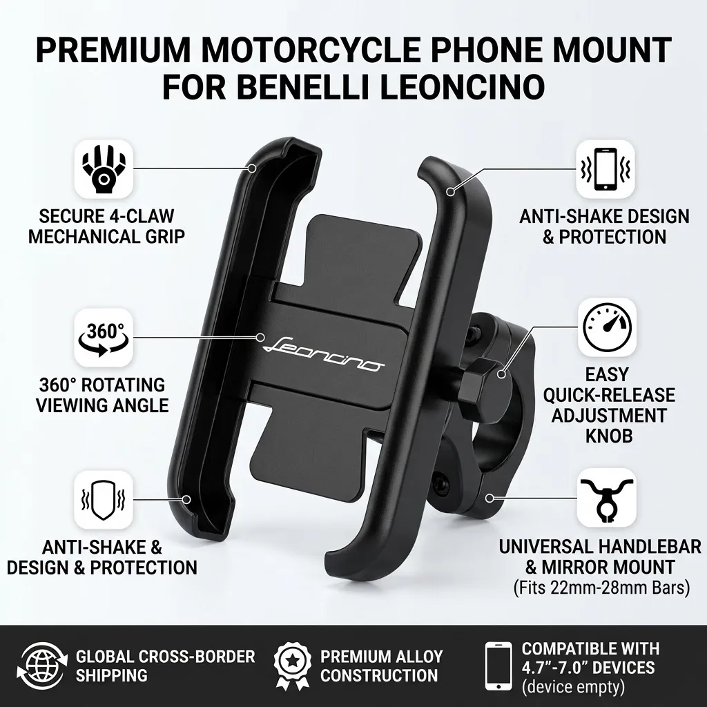 For Benelli TRK 502 Leoncino 500 BJ500 250 Accessories Motorcycle Handlebar Mobile Phone Holder GPS Stand Bracket