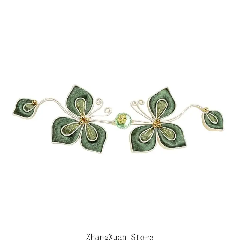 Blumen-Schmetterlings-Knoten-Knopfverschluss für Cheongsam Traditionelles Kleidungsstück Nähen 3XUF – Detail 3