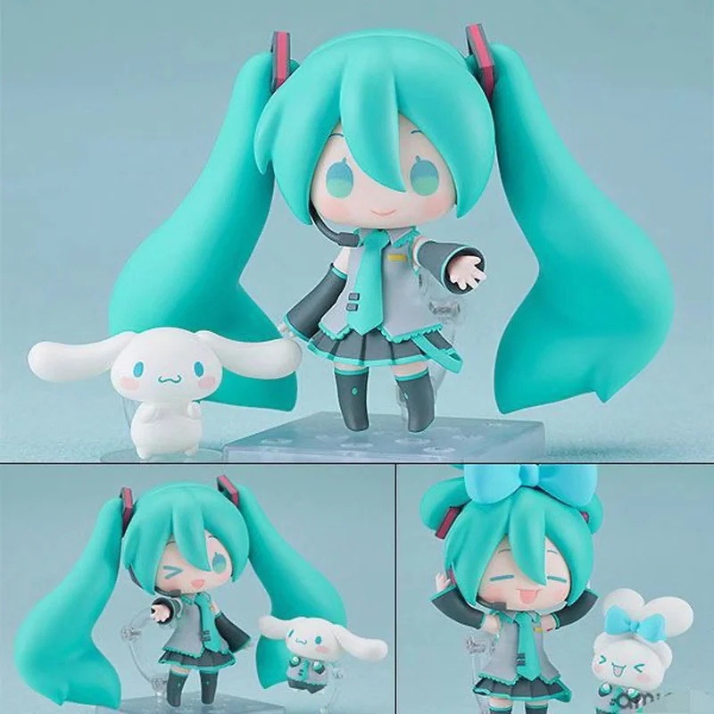 Miku And Cinnamoroll Action Figure Miku 2306 Hatsune Collectible Anime Figure Ko Model Doll Toys Customized Xmas Gifts