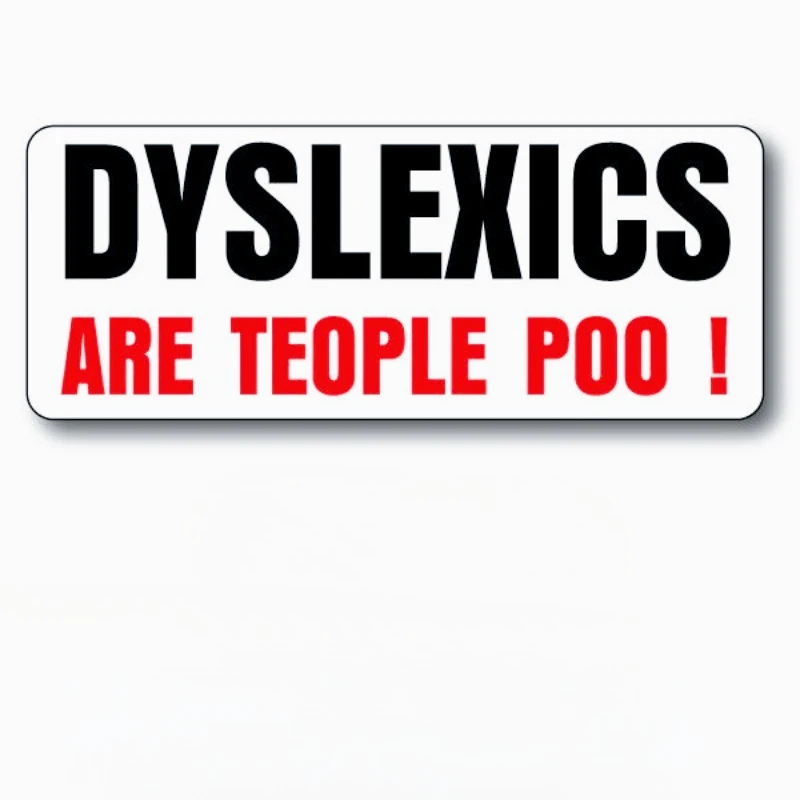 

Наклейки для украшения автомобиля ДЛЯ забавной дислексической наклейки наклейка на автомобиль 20 см ПВХК