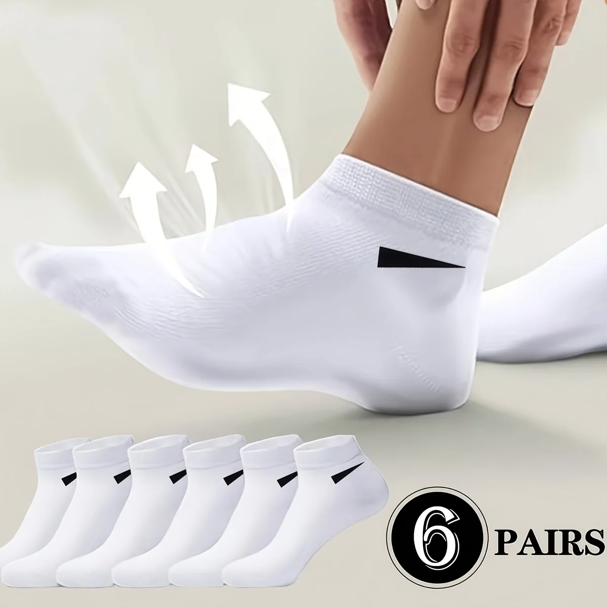 6/12 جوارب غير مرئية منخفضة القطع للجنسين، ماصة للرطوبة، ناعمة ومريحة، ملحق سفر يجب اقتناؤه لجميع المواسم #1