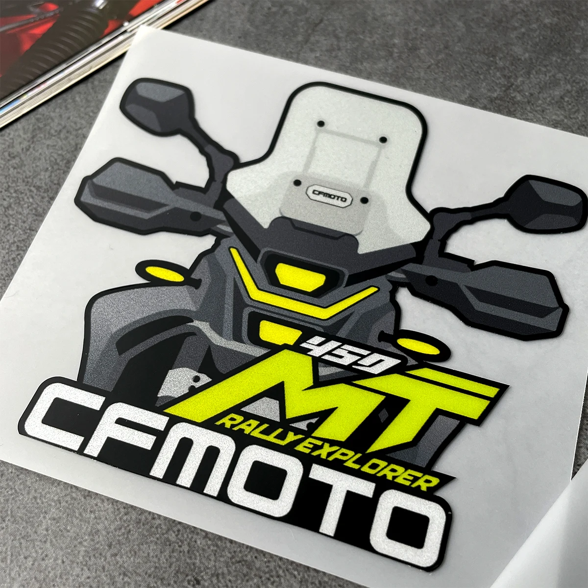 For CFMOTO cf moto 450 MT 450 mt Rally Explorer Reflective Motorcycle Stickers Body Windshield Tank Helmet Decals Accessories