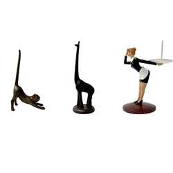 Yoga Cat Paper Towel Holder Housewares Kitchen Roll Holder Free Standing Giraffe Yoga Cat Maid Vertical Paper Towel Stand For