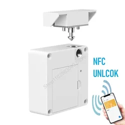 Smart Cabinet Lock Invisible Electronic Locks for Lockers IC Card NFC Unlock Locker Sauna Cabinet Drawer Smart Furniture Locks