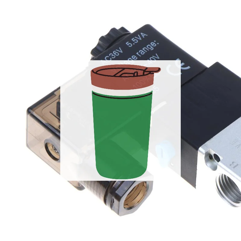 Pneumatic Electric Solenoid Valve 4V210-08 5 Way 2 Position Control Air Gas Magnetic Valve 12V 24V 36V 220V 380V Hose Fittings