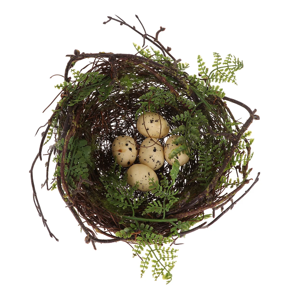 

1Set Nest Ornament with Eggs Premium Artificial Bird Nest for Craft Photography Props Home Store Office Decoration