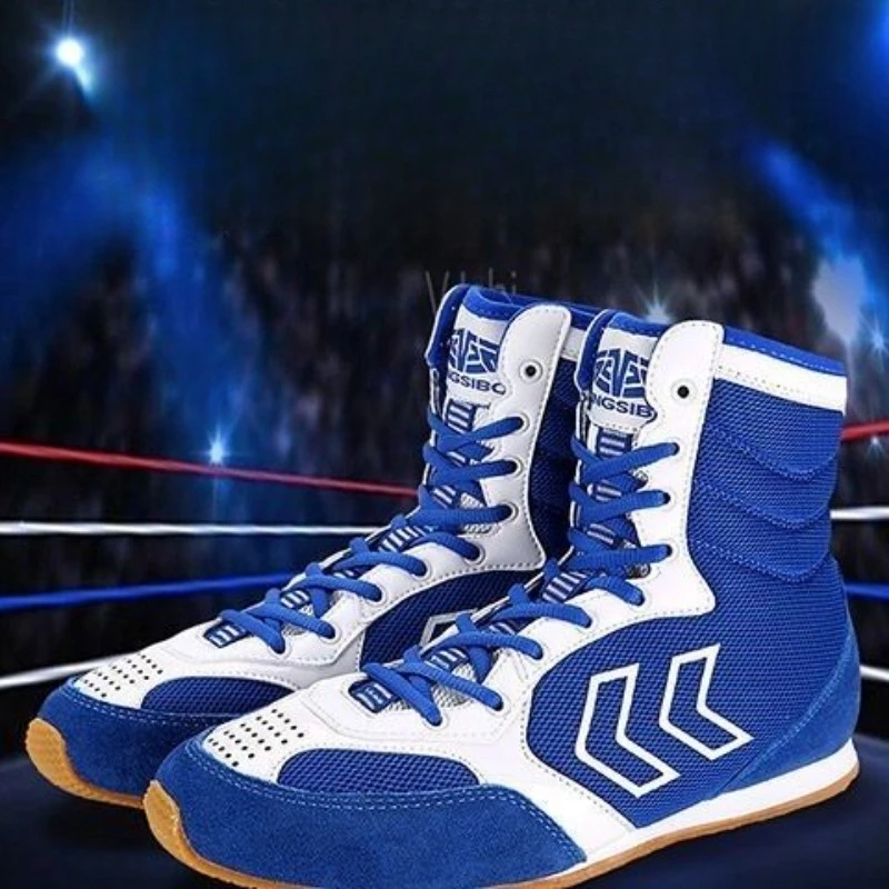 2026 Best Selling Wrestling Shoes for Man Breathable Gym Training Shoe Anti-Slip Men Fighting Shoes Unisex Boxing Sneakers Men