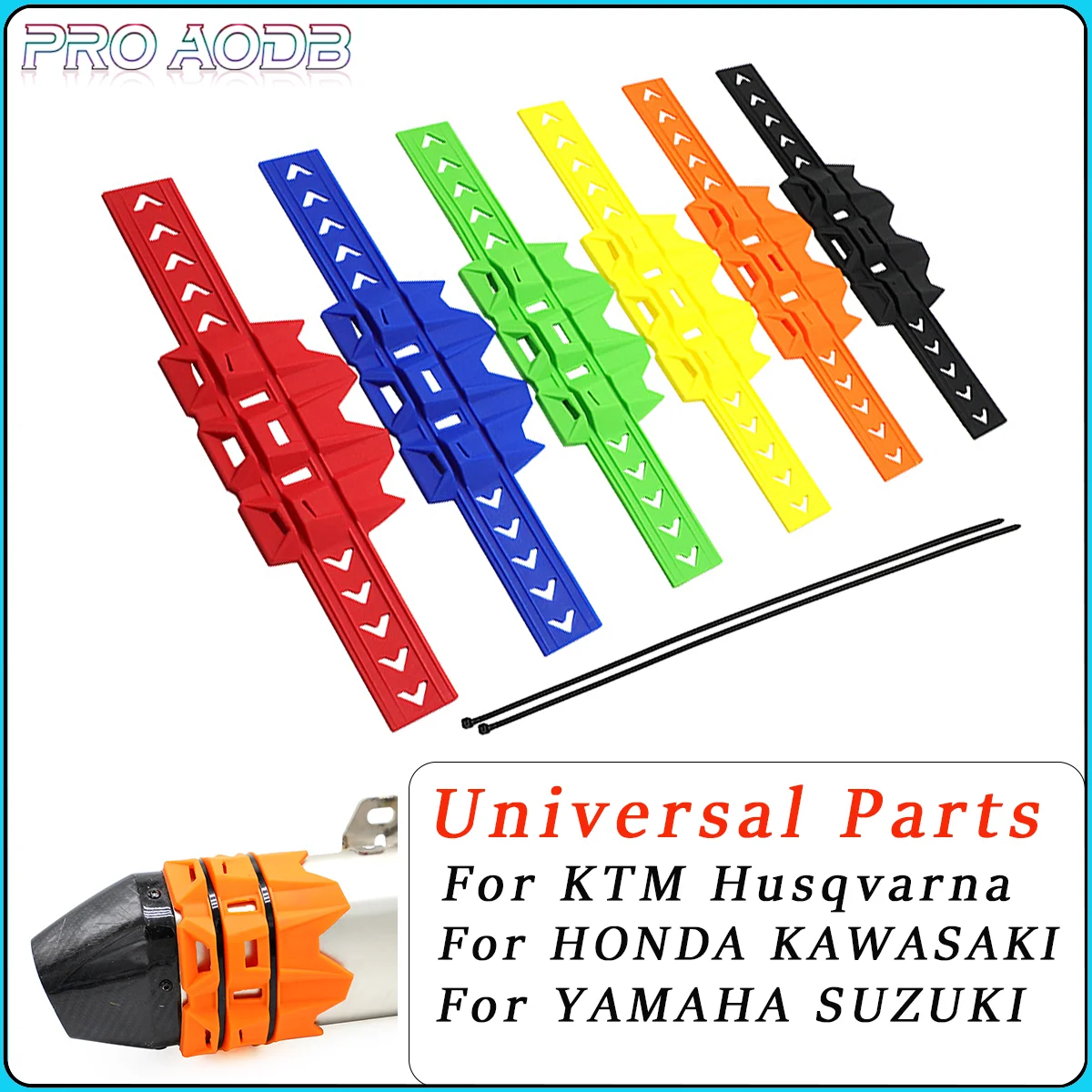 

Motorcycle Universal Silencer Round Exhaust Muffler Protector Cover For KTM YAMAHA Husqvarna HONDA KAWASAKI EXC XC SX CR CRF YZ