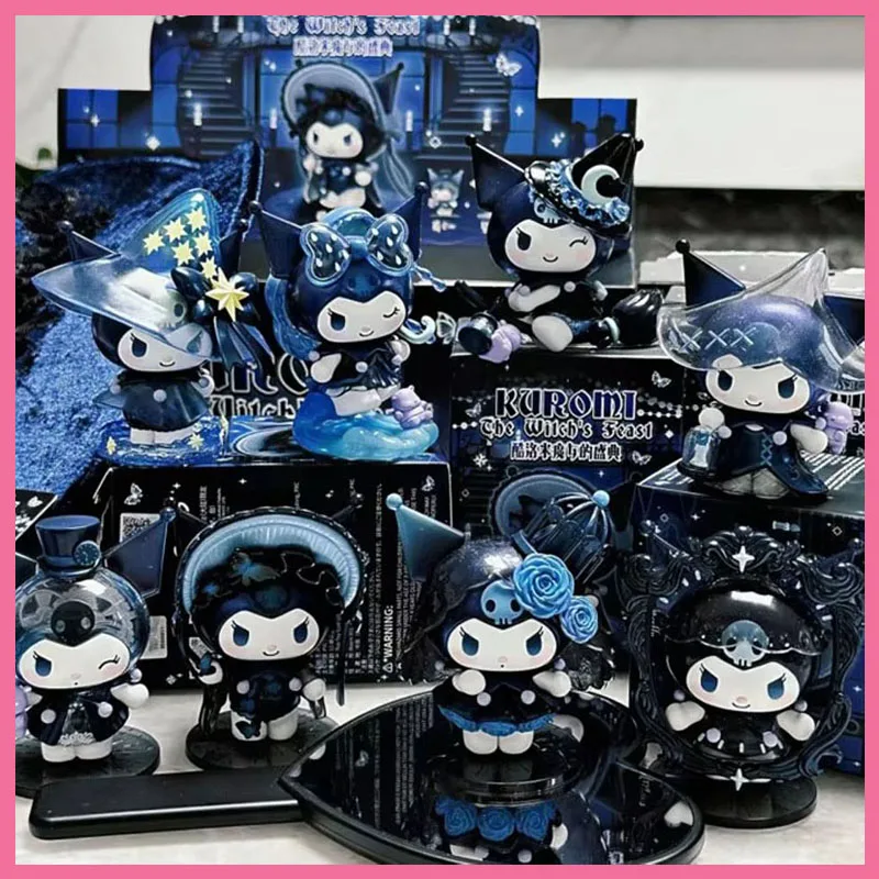 The New Sanrio Kuromi Witch Festival Serie Blind Box Set Of Fashion Play Hand Action Doll Tabletop Decoration Girl Children Gift