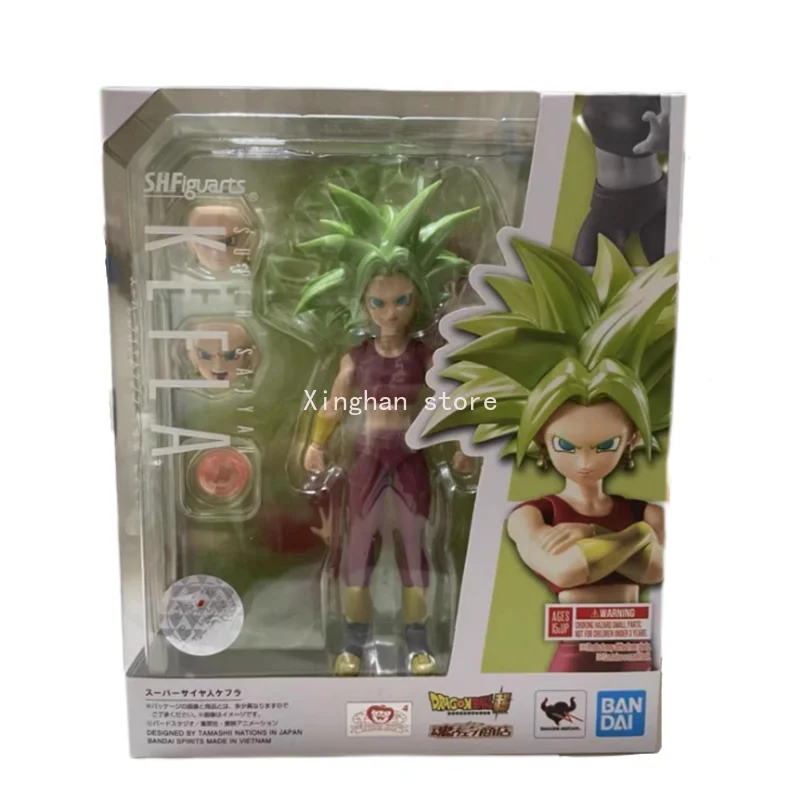 Original genuino S.H.Figuarts SHF Dragon Ball Super Saiyan Kefla Bandai Anime modelo juguetes figuras de acción regalos coleccionables