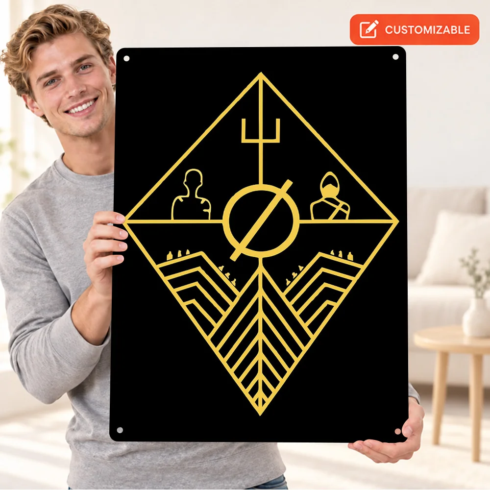 Trench TOP Emblem Textured Metal Poster Personalized Aluminum Sign Album Cover And Tracklist Design Wall Art For Listening Room