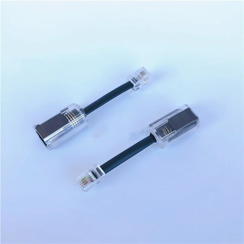 ADEGBO-Improved 10 Stück Telefonkabel-Entwirrer RJ9 4P4C 360 Grad erweitert drehbar