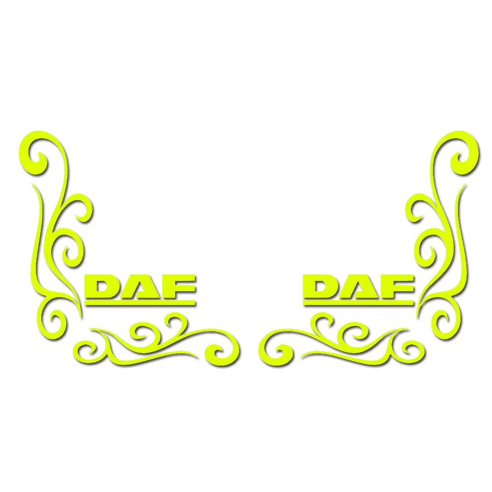 For DAF Truck Stickers Daf Axle Style Truck Cab Window Stickers Any Colour Xf Xg Vinyl Decals Pair Set of 2 ﻿