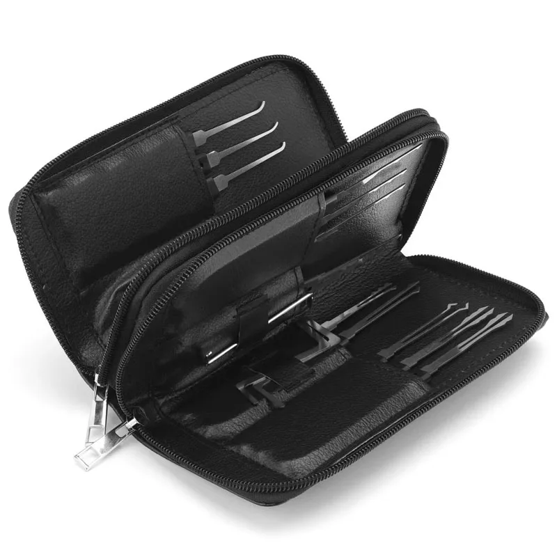 

2025 Latest 24 pcs Locksmith & Auto Lock Pick Tools Combo Kit for Beginners/Pros, Titanium-Plated Car Unlock Extractor Set