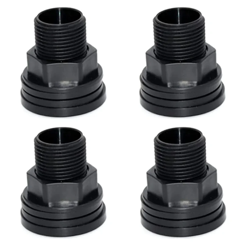 

PVC Bulkhead Fitting Double Threaded Bulkhead Water Tank Connector for Rain Barrels Aquariums Water Tanks Tubs Pools