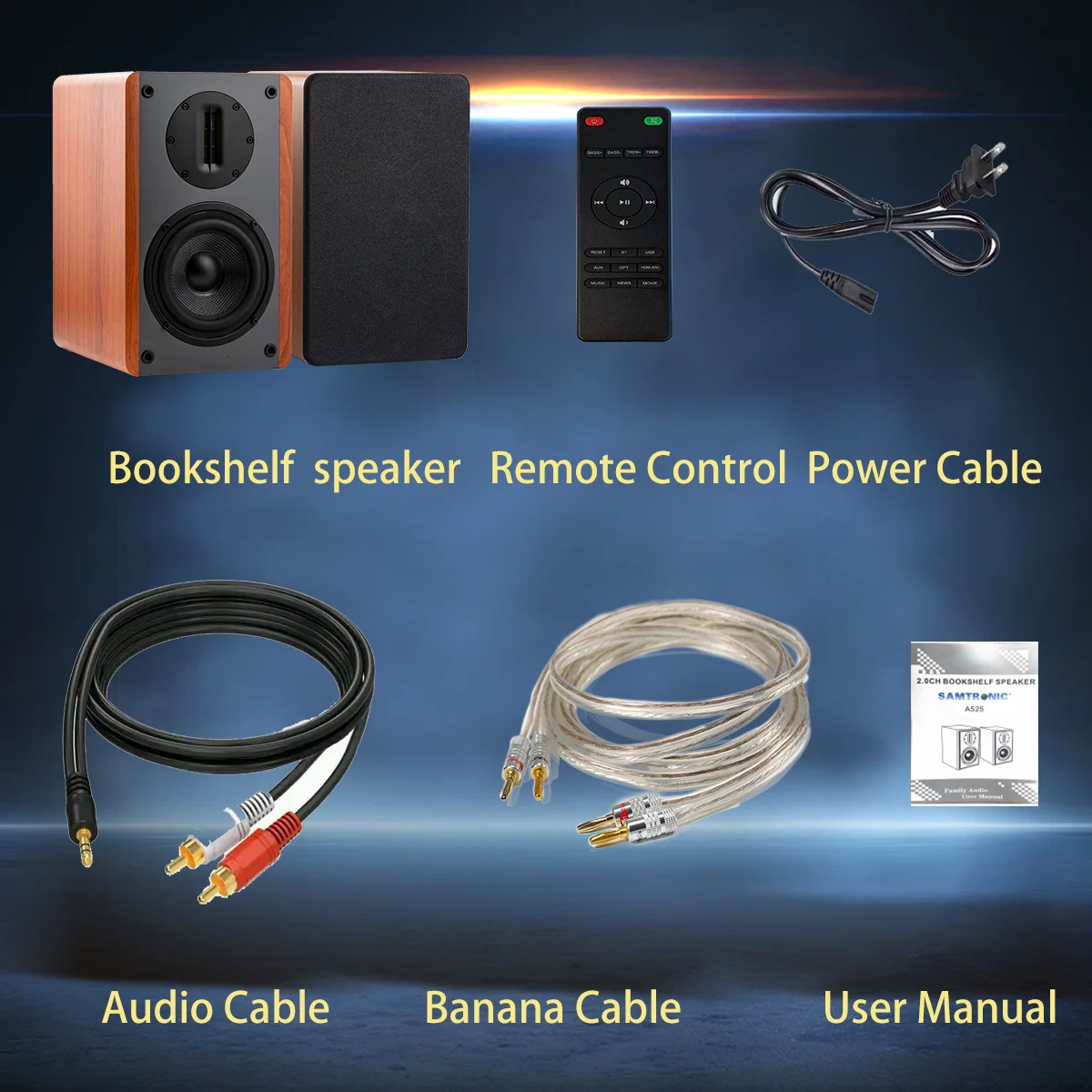 

For 5.25 Inch BT5.0 200W High Power Active High Fidelity Home Theater Speaker MDF Wooden Amplifier Sound Box 2.0 Channel 4