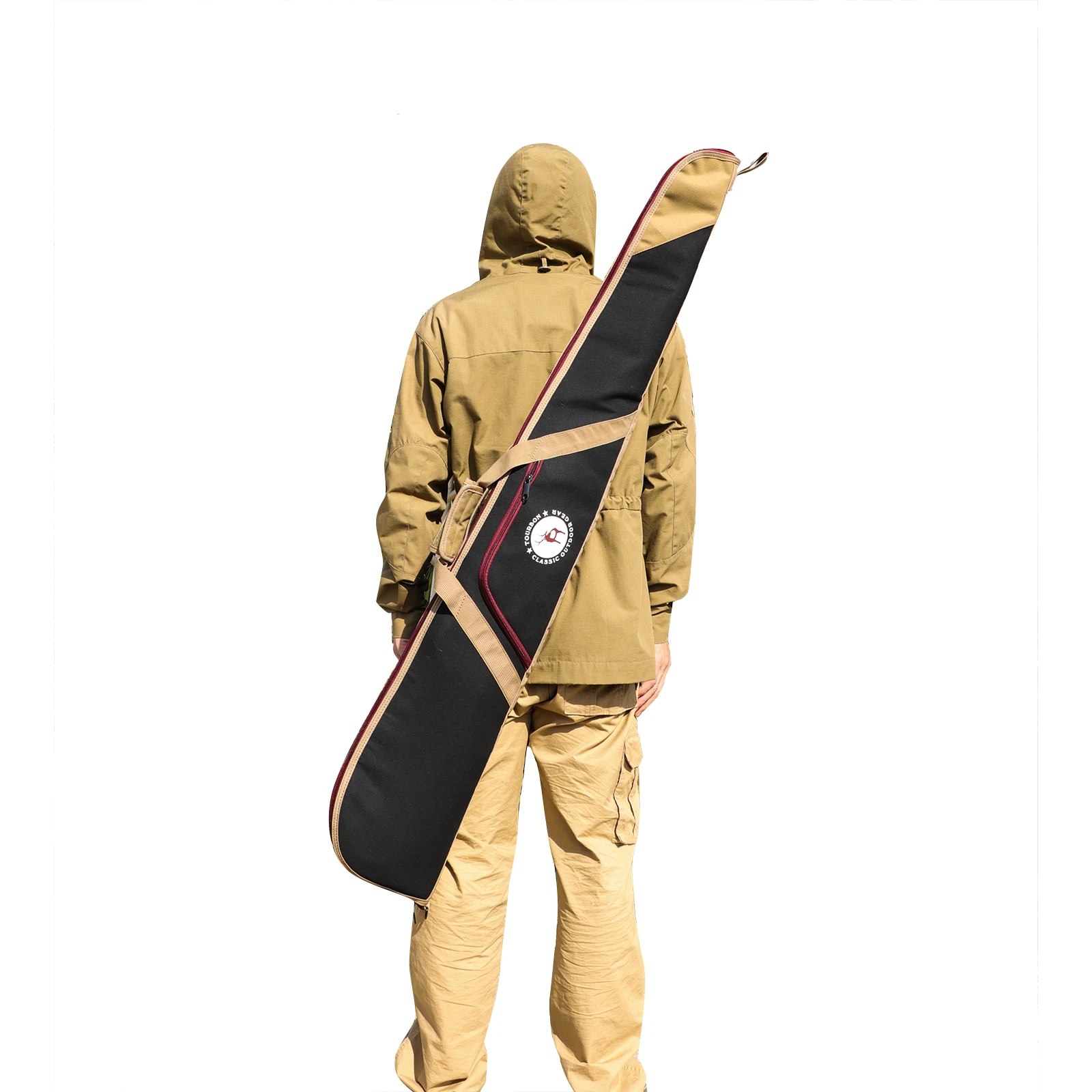 

Tourbon Hunting 52" Shotguns Bag Nylon Airsoft Case Slip Gun Protection Soft Padded Carrier with A Pocket Black Shooting