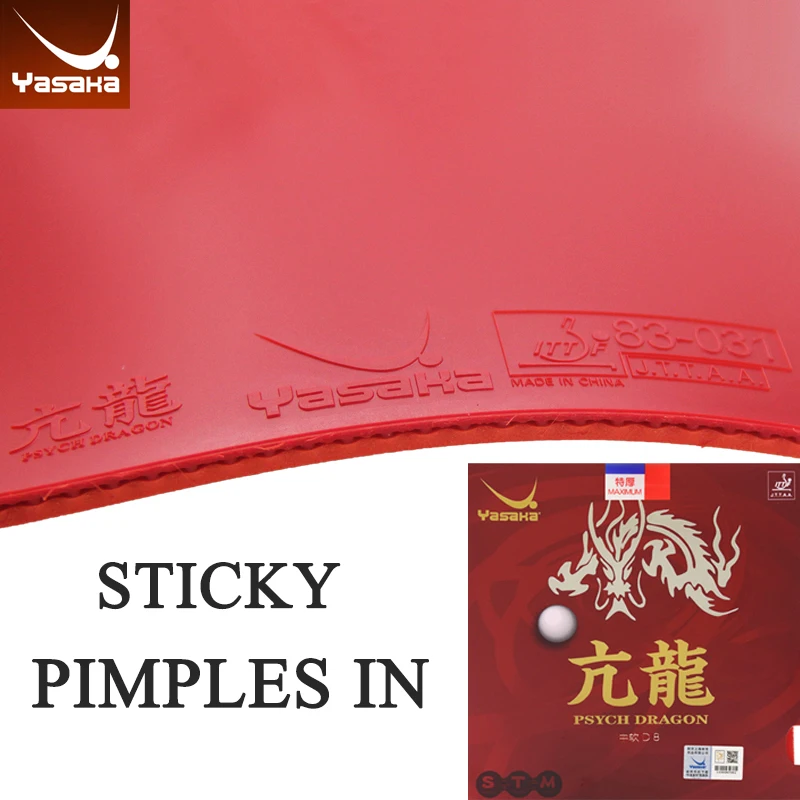 

Yasaka PSYCH DRAGON Провинциальная команда Накладка резины для настольного тенниса Липкие шипы в одобренных ITTF Накладка для пинг-понга с губкой MAX