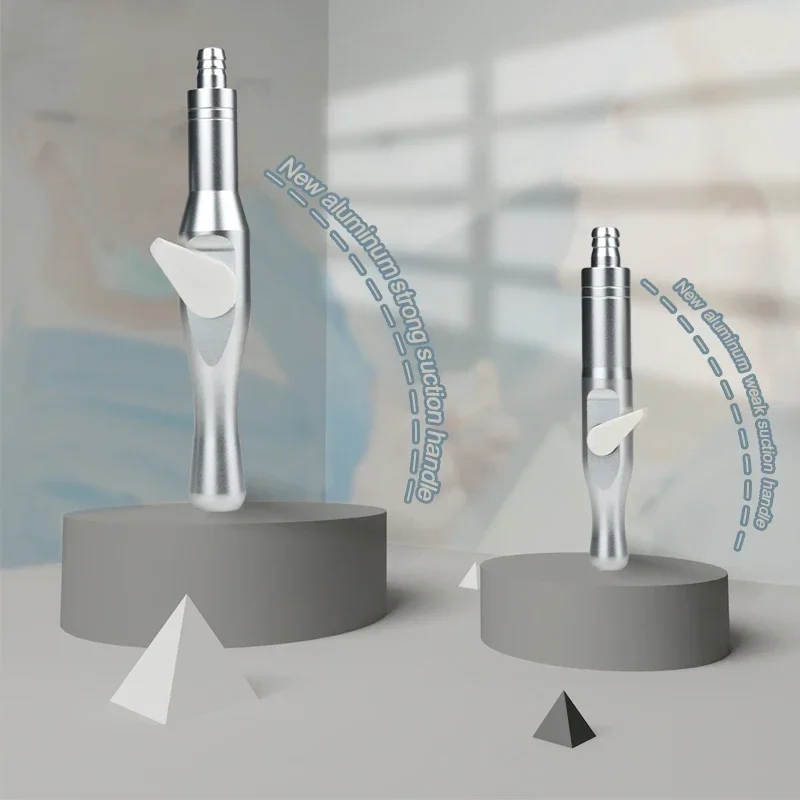 

Dental Oral Saliva Ejector Suction Valve Strong/weak Suction Handle with Switch Adjustable Aluminum Instrument