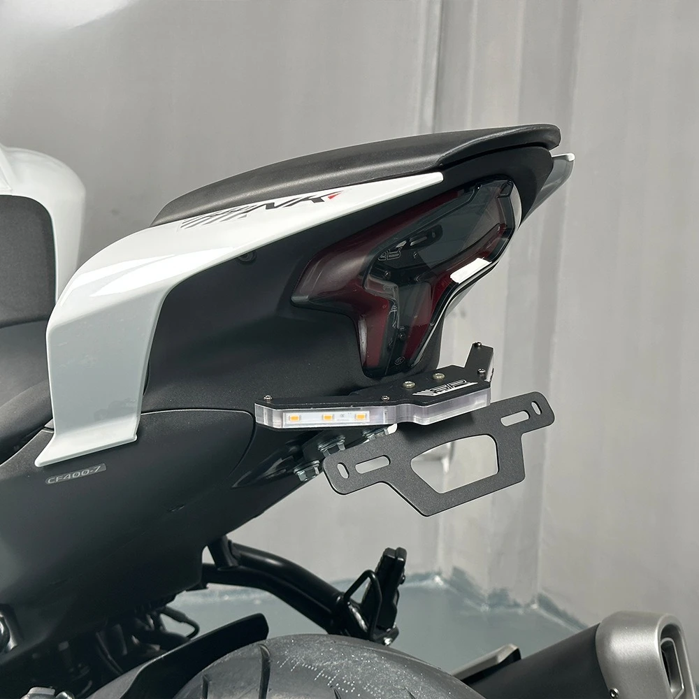 For CFMOTO 450SR 450SS 450NK 450SRS SR NK Motorcycle Tail Tidy Fender Eliminators Bracket Kit License Plate Holder LED Light view 3